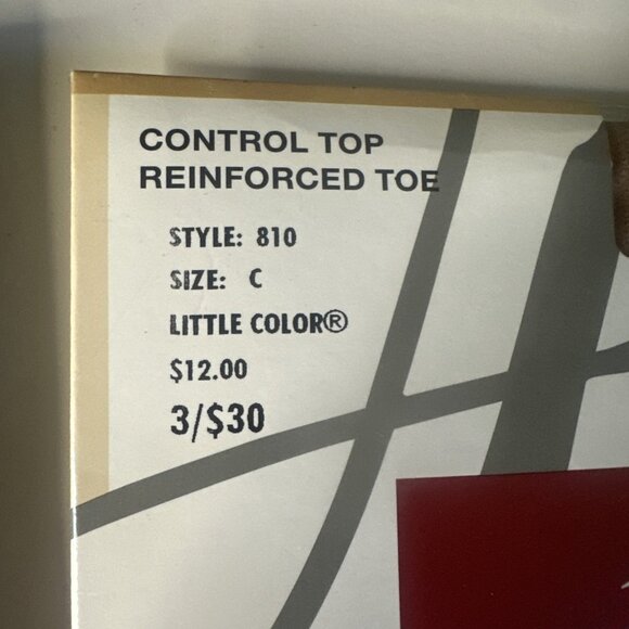 3x Hanes Alive Full Support Control Top Pantyhose Sz C Multiple Colors READ - Picture 4 of 10